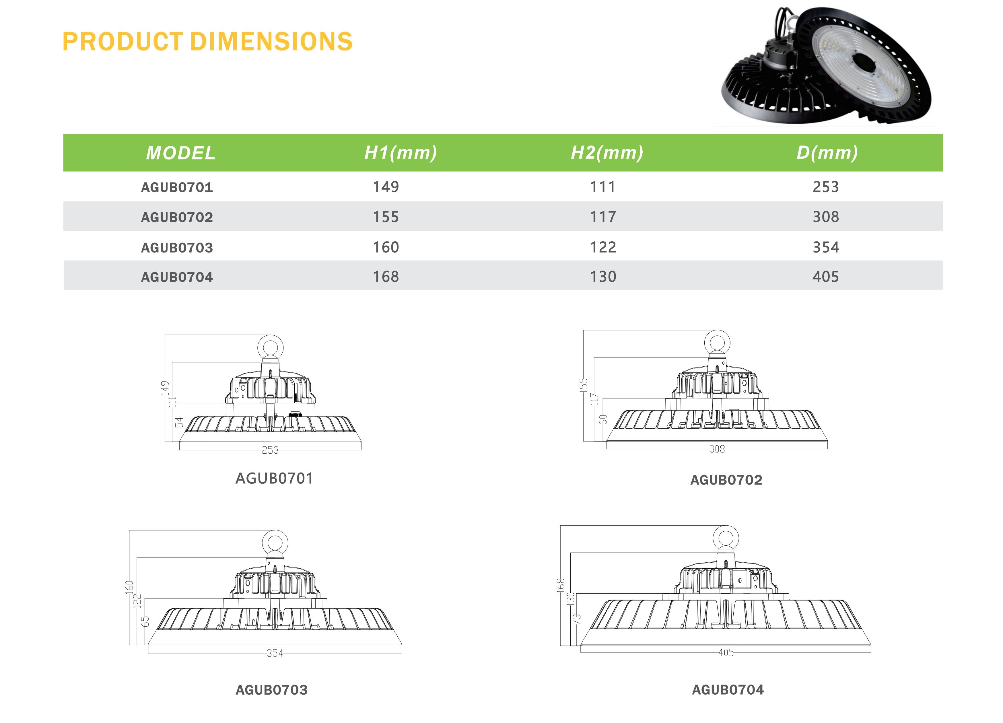 AGUB07 Lumină LED High Bay Spec_01 - 副本